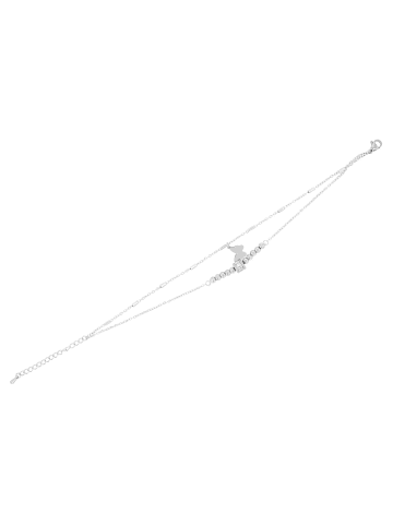 Adeliás Damen Anhänger – Herzanhänger aus Edelstahl mit Perlmutt in silber