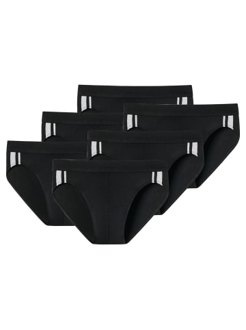 Schiesser Slip 6er Pack in Schwarz