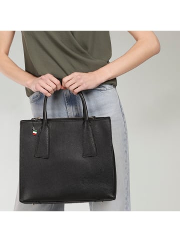 Florence Florence Handtasche Leder schwarz ca. 32cm