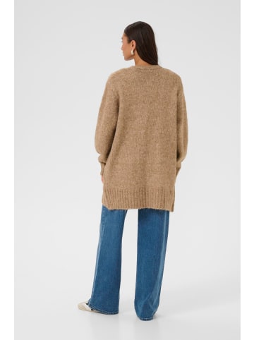 Kaffe Strickjacke KAtrina Loose fit in Toasted Coconut Melange