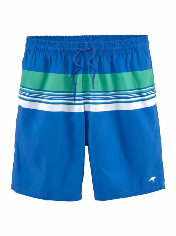 Kangaroos Badeshorts in blau-türkis