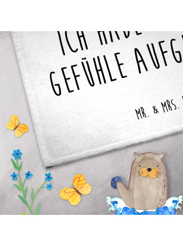 Mr. & Mrs. Panda Handtuch Koala Künstler mit Spruch in Weiß