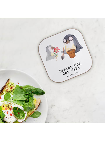 Mr. & Mrs. Panda Tassen Untersetzer Pinguin Bester Opi der Welt ... in Weiß