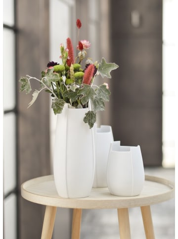 Kaiser Porzellan Vase " Ova " in Biskuit weiß