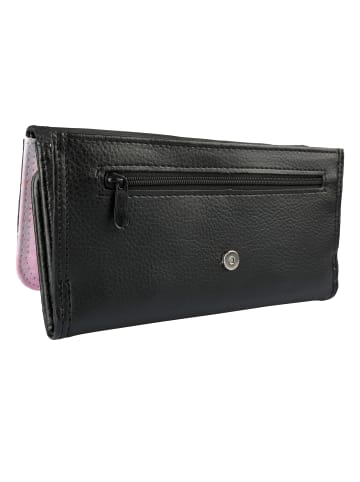 Mr. & Mrs. Panda Portemonnaie für Damen Flamingo Stolz mit Spruch in Aquarell Pink