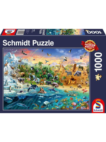 Schmidt Spiele Die Welt der Tiere - Puzzle 1000 Teile