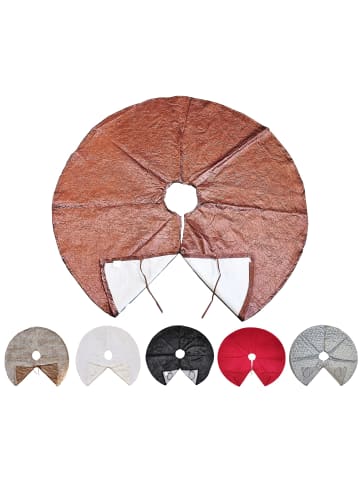 JACK Christbaumdecke Rund Ø 120cm Weihnachtsbaumdecke in Rot