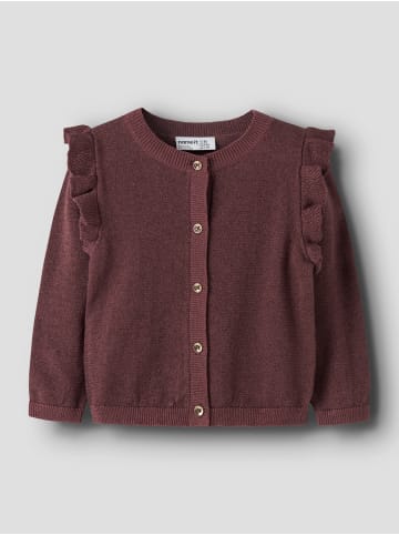 name it Strickjacke NMFABINNE LS KNIT CARD in wild ginger