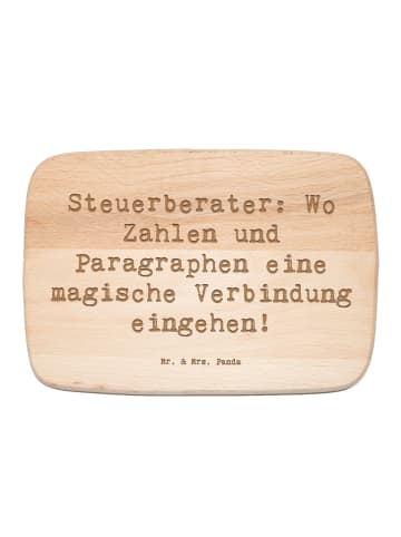Mr. & Mrs. Panda Schneidebrett Spruch Magische Steuerberater mit... in Transparent