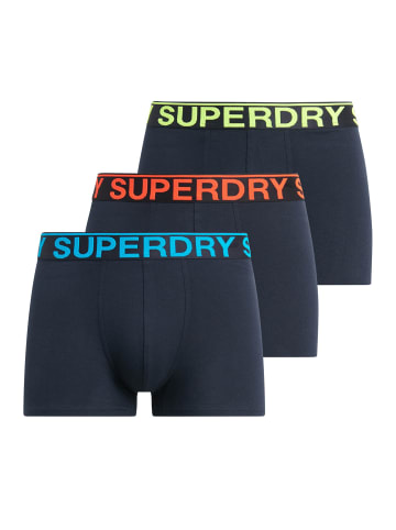 Superdry Boxershort 3er Pack in Dunkelblau