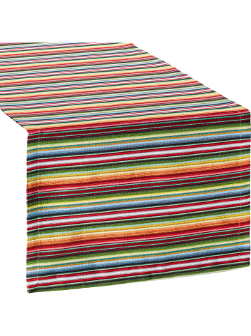 Sander Jacquard, Baumwollmischung, Gewebt Tischläufer Strip in bunt