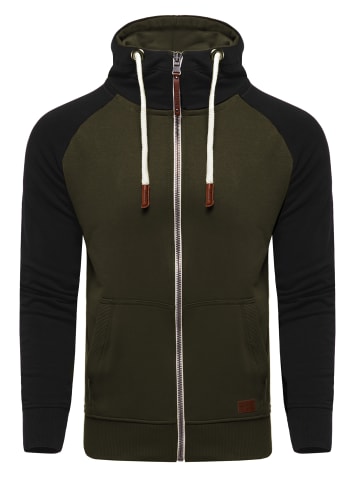 behype Sweatjacke HENRAY in Khaki