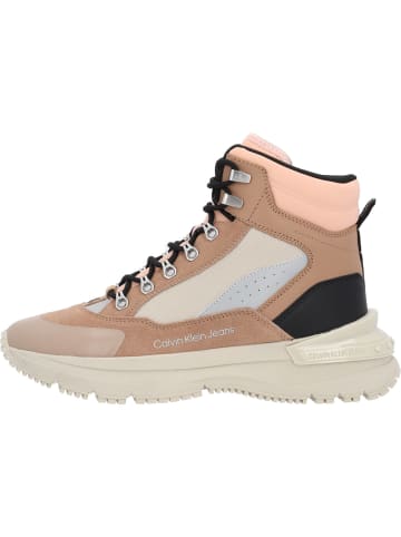 Calvin Klein Sneakers High in Timeless Camel/Pink/Blush/Egg