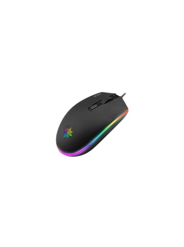 Inca Inca IMG-GT13 PRO Optisch Gaming Maus Mouse 1200 DPI RGB-Logo-Effekt in Schwarz