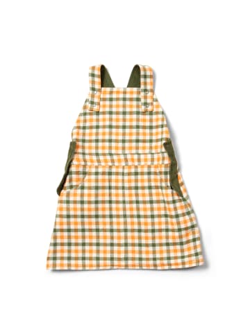 Little Green Radicals Organic Reversible Pinafore Dress in Green