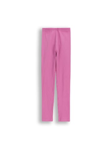 Coccodrillo Gerippte Leggings mit langem Bein in rosa