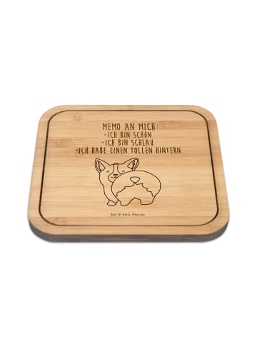 Mr. & Mrs. Panda Tischuntersetzer Corgi Po mit Spruch in Transparent