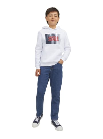 Jack & Jones Sweatshirt JJECORP LOGO SWEAT HOOD PLAY JNR in Weiß