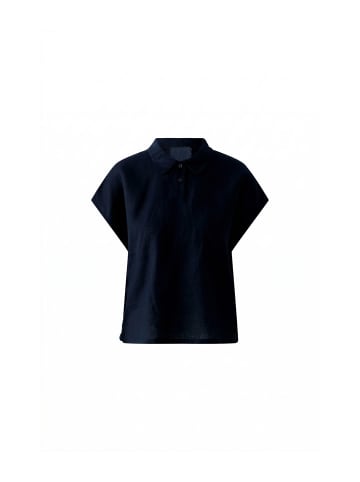 Oui Leinen Patch Bluse in darkblue