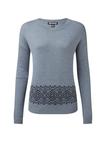 sherpa Sweater Jemu Crew in Petrol