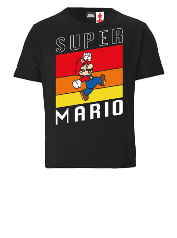 Logoshirt Kinder Organic T-Shirt Super Mario in schwarz