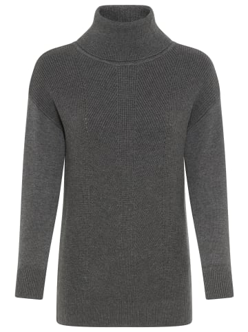 Laura Scott Rollkragenpullover in grau melange