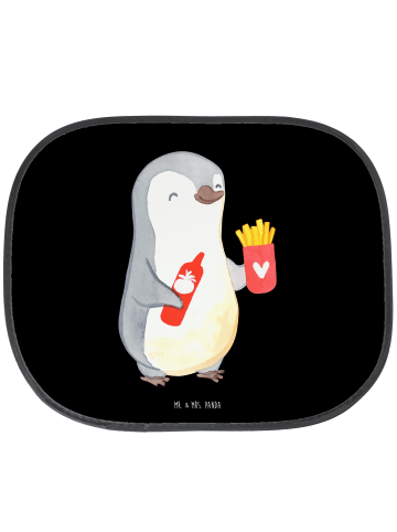 Mr. & Mrs. Panda Sonnenschutz Pinguin Pommes ohne Spruch in Schwarz