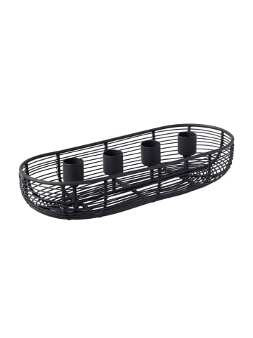 Villeroy & Boch Adventskranz Christmas Chic in 28,5 x 12 cm in schwarz