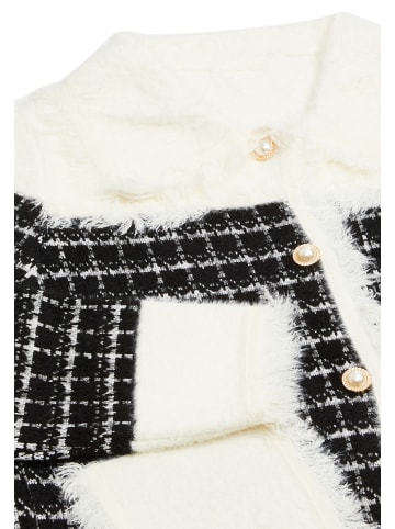CARNEA Damen Strickjacke in Wollweiss Schwarz