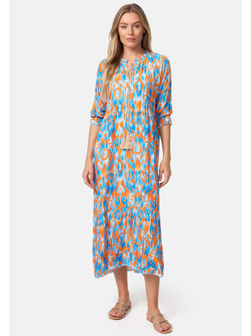 PM SELECTED Maxikleid in Orange-Blau