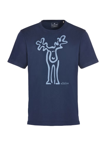 elkline T-Shirt Rudolf in darkblue - ashblue