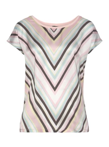 Laura Scott Shirtbluse in rosa-mint-gemustert