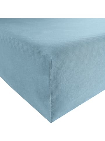 REDBEST Single-Jersey Spannbettlaken Denver in rauchblau