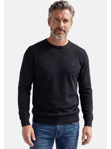 Redmond Pullover Basic in Schwarz / dunkelgrau