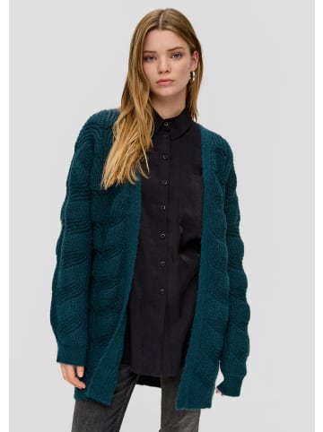 QS Strickjacke in 6985_petrol