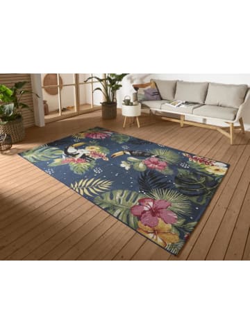 Teppich Boss Flair Indoor Outdoor Teppich Tropical Traum in Blau Multicolor