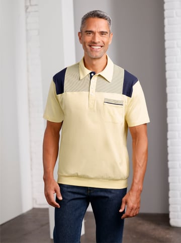 Sieh an! Poloshirt in vanille-marine