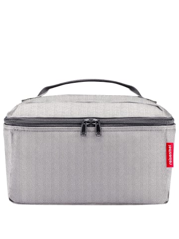 Reisenthel travelling - Beautycase 27 cm (twist maroon) in herringbone grey