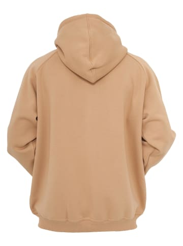 Urban Classics Urban Classics Zip-Kapuzenpullover in beige