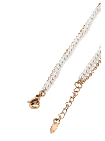 gaya Women Necklace in Rose Gold White