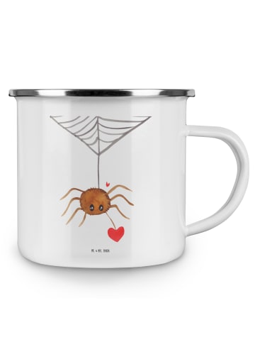 Mr. & Mrs. Panda Emaille Tasse Spinne Agathe Liebe ohne Spruch in Weiß