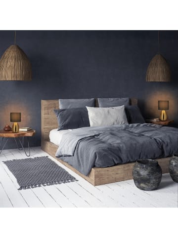 relaxdays Tischlampe in Messing/ Grün- (H)33,5 x Ø 18 cm