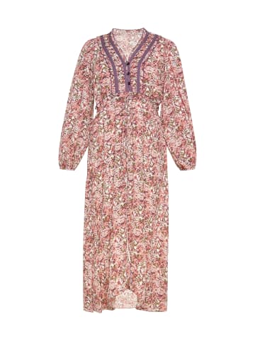 Usha Women Dress in brown multicolor