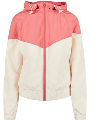 Urban Classics Urban Classics Damen Ladies Arrow Windbreaker in palepink/whitesand