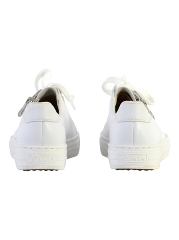 rieker Zip Manila Sneaker aus Leder Weiß