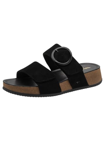 Tamaris WIDE FIT Pantolette in BLACK SUEDE