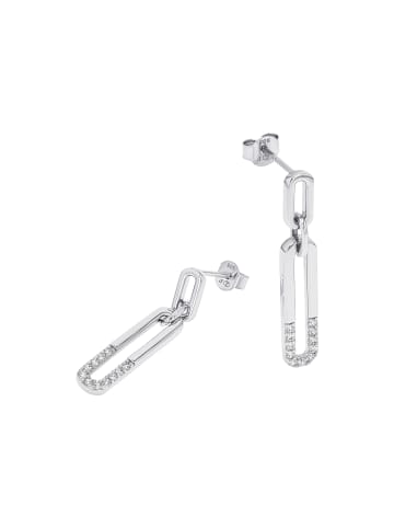 Tom Tailor Ohrhänger Silber 925, rhodiniert in silber
