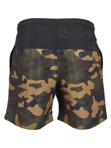 Urban Classics Beachwear - Bottoms in blk/woodcamo