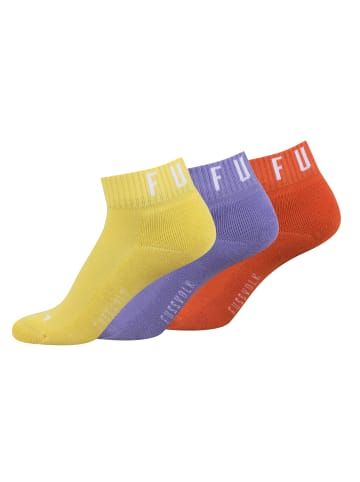 Fussvolk 3 Paar-Box Sport Quartersocks in bunt