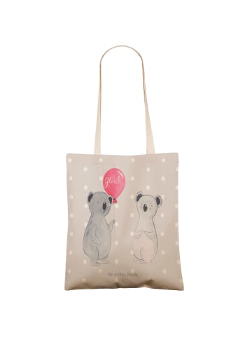 Mr. & Mrs. Panda Tote Bag Koala Luftballon ohne Spruch in Grau Pastell